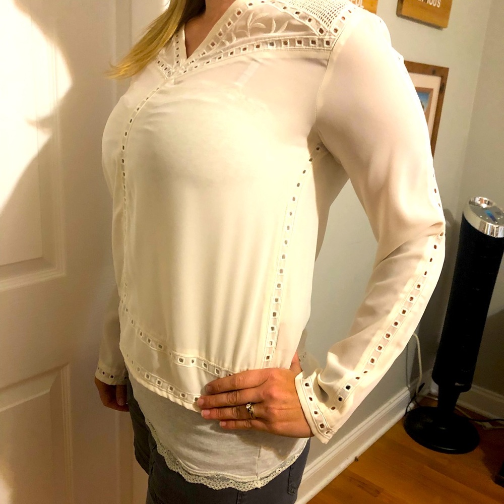 Maison Scotch Size 2 Neutral Top